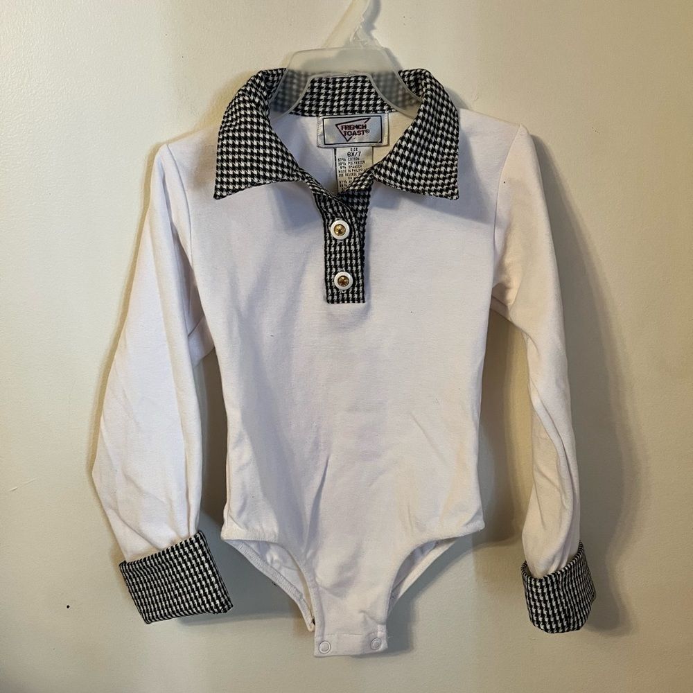 Vintage‎ 1990s French Toast Houndstooth Bodysuit
